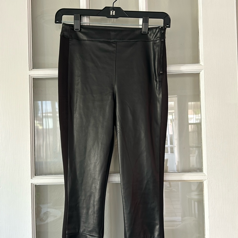 White House Black Market Side Zipper Leather Pants Leggings